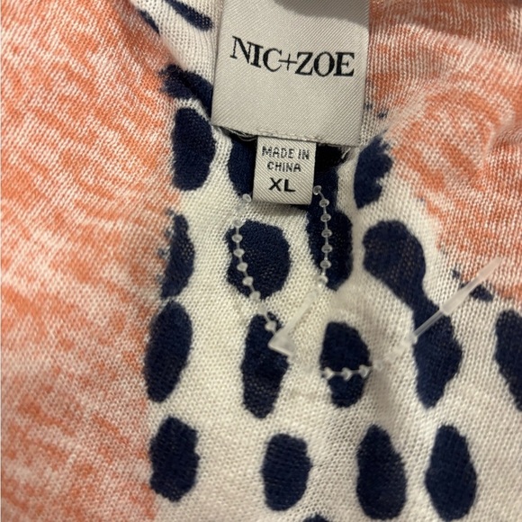 NIC+ZOE Art Scene 4 Way Linen-Blend Cardigan Size XL NWOT - Picture 4 of 8